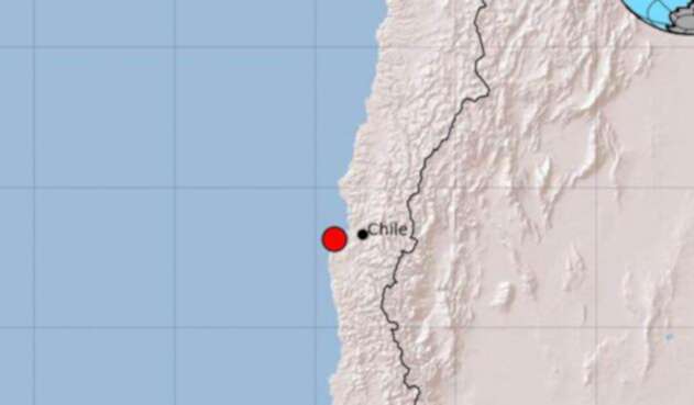 Zona afectada por el sismo en Chile Zona afectada por el sismo en Chile