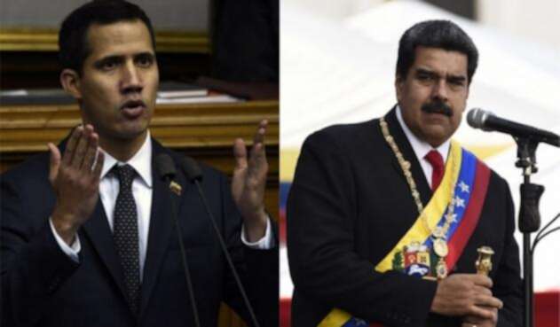 Juan Guaidó y Nicolás Maduro.