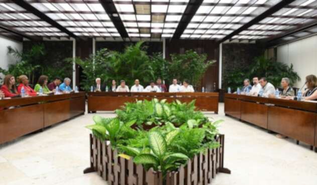 Instalación de la mesa de paz Gobierno-ELN en La Habana (Cuba)