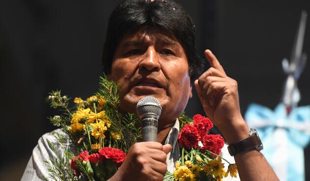 Evo Morales, expresidente de Bolivia