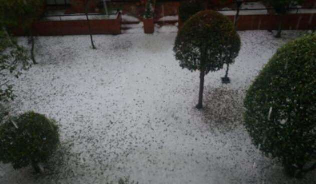 Granizada en Chía, Cundinamarca