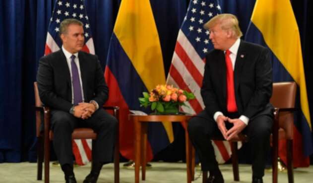 Iván Duque y Trump