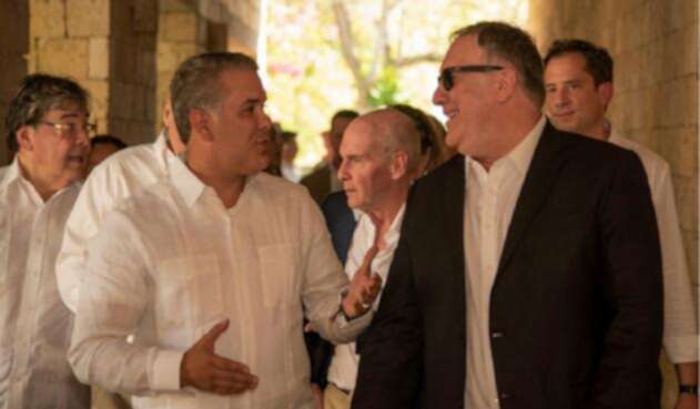 Iván Duque y Mike Pompeo Iván Duque y Mike Pompeo