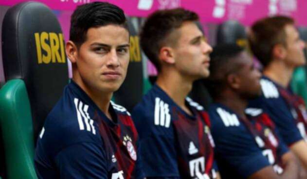 James Rodríguez, suplente del Bayern