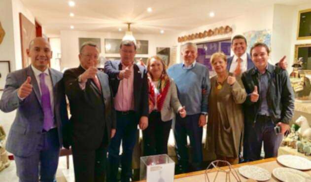 César Gaviria y bancada concejales Bogotá