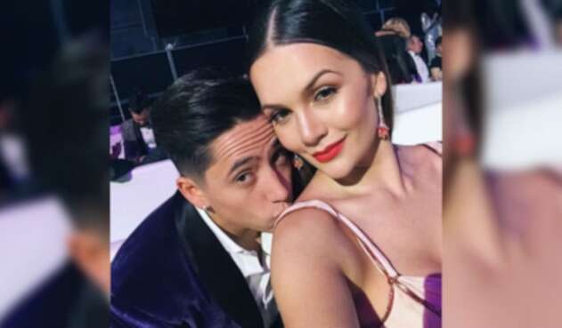 Lina Tejeiro y Andy Rivera cuando eran pareja
