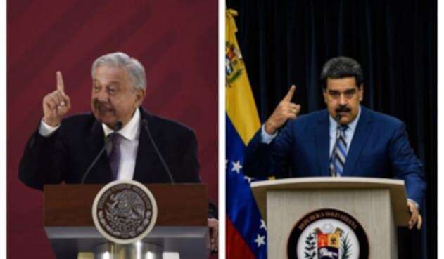 López Obrador y Maduro López Obrador y Maduro