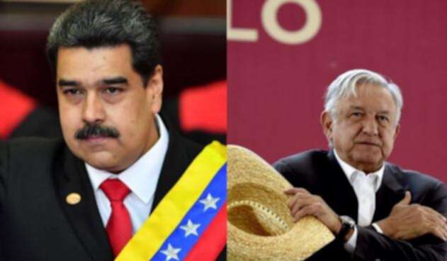 Nicolás Maduro y Andrés López Obrador