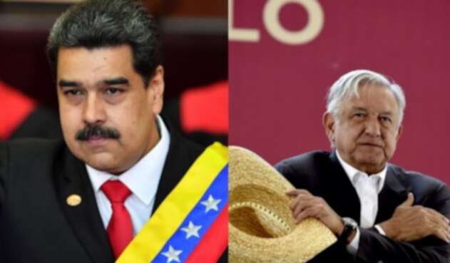 Nicolás Maduro y Andrés López Obrador