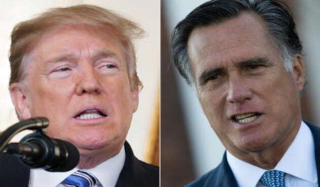 Donald Trump y Mitt Romney Mitt Romney acusó a Trump de causar "consternación" en todo el mundo.