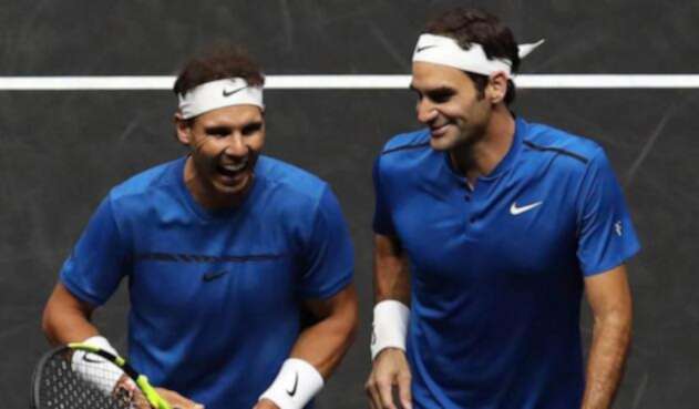 Rafael Nadal y Roger Federer, tenistas