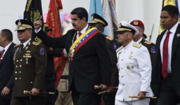 Nicolás Maduro, tras su posesión Nicolás Maduro, tras su posesión