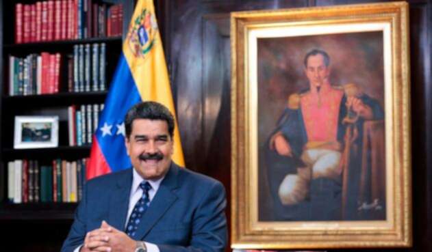 Nicolás Maduro, presidente de Venezuela, en el Palacio de Miraflores, en Caracas