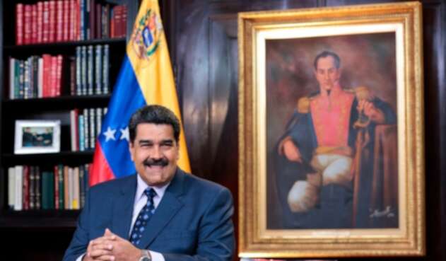 Nicolás Maduro, presidente de Venezuela, en el Palacio de Miraflores, en Caracas