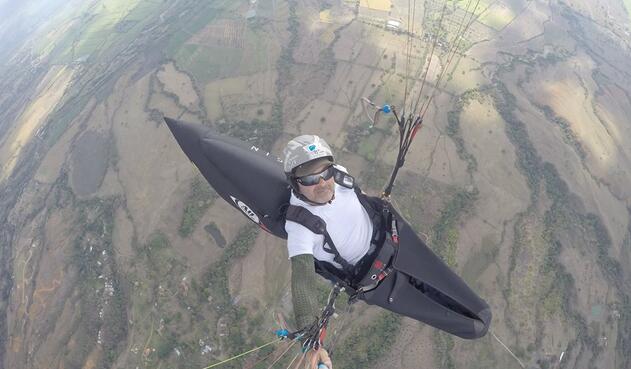 Octavio Agudelo Escobar, parapentista fallecido