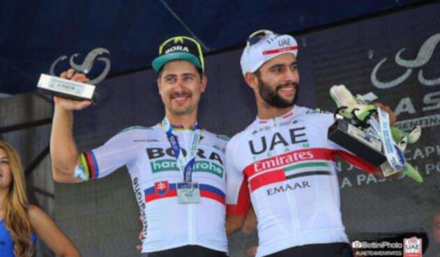 Peter Sagan y Fernando Gaviria