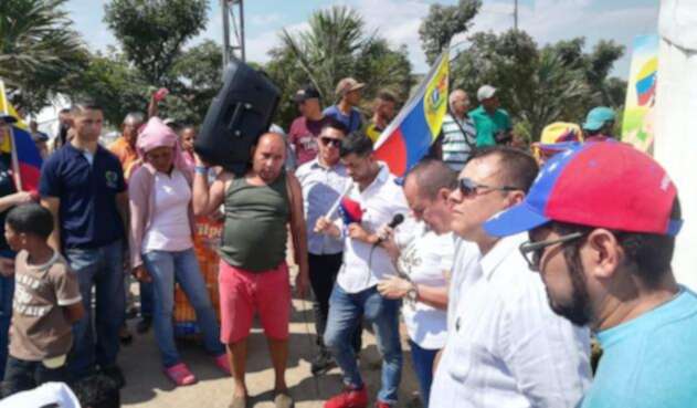 Plantón de Venezolanos en Cúcuta
