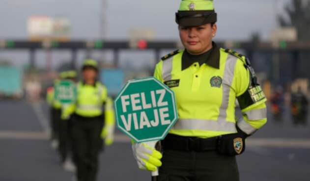 La Policía Nacional en las carreteras de Colombia