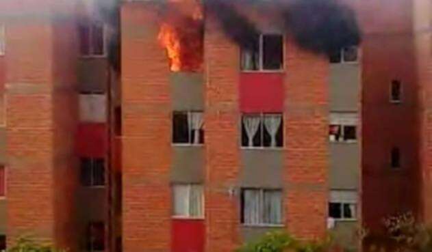 Incendio en apartamento en Fusagasugá