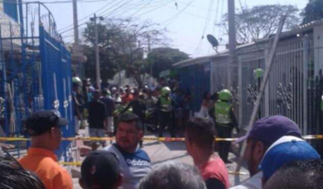 Ataque sicarial en Barranquilla.