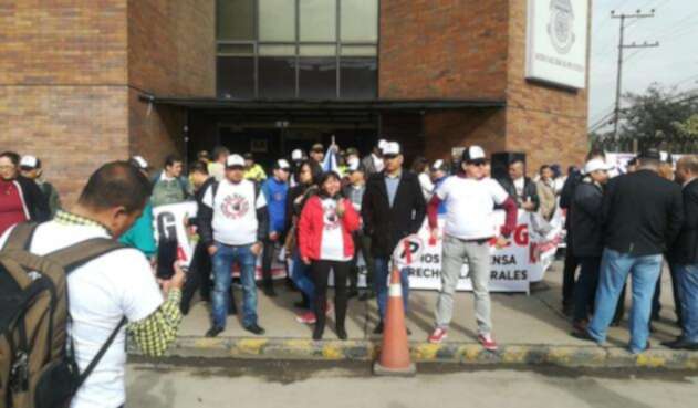 Protestas de escoltas de la UNP Protestas de escoltas de la UNP