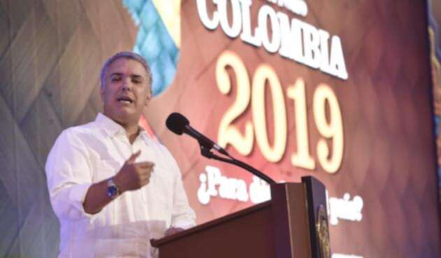 Iván Duque calificó que el atentado a la Escuela General Santander era un chantaje del Eln.