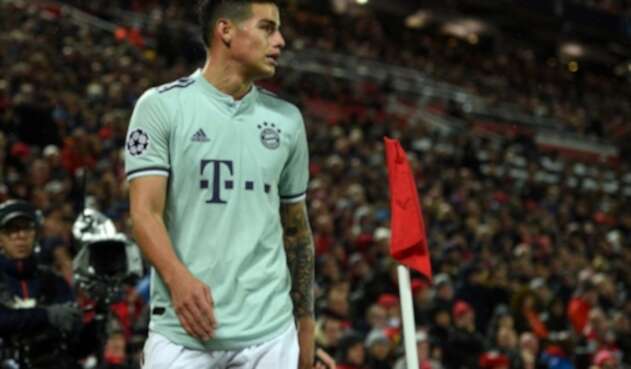 James Rodríguez, volante colombiano en la Champions