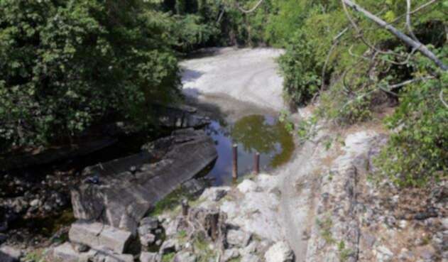 Vista del río Yeguas, afluente del río Magdalena, en Honda, departamento de Tolima.