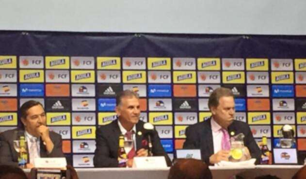 Presentación de Carlos Queiroz como nuevo DT de la Selección Colombia Presentación de Carlos Queiroz como nuevo DT de la Selección Colombia