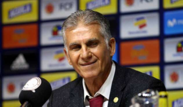 Carlos Queiroz en la presentación como técnico de la Selección Colombia.