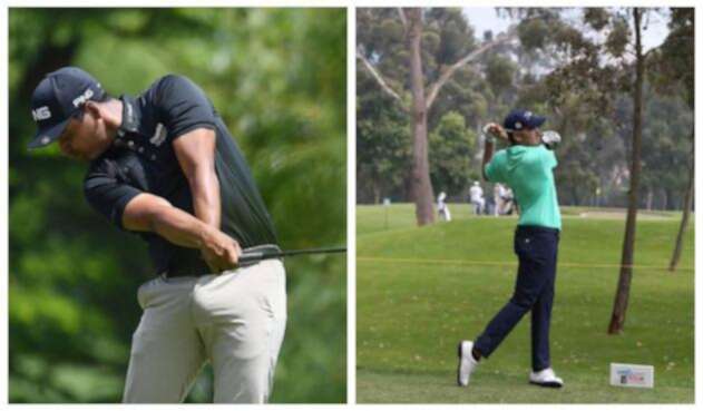 Juan Sebastián Muñoz y Ricardo Celia, golfistas colombianos