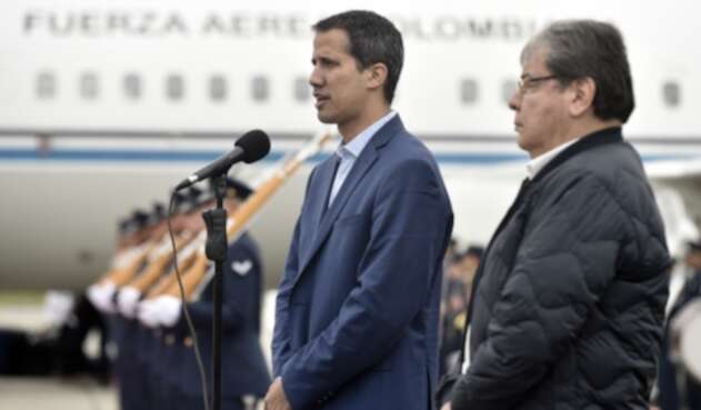 Juan Guaidó presidente interino de Venezuela y el Canciller Carlos Holmes Trujillo Juan Guaidó presidente interino de Venezuela y el Canciller Carlos Holmes Trujillo