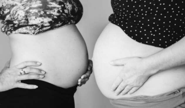 Mujeres embarazadas en Colombia.