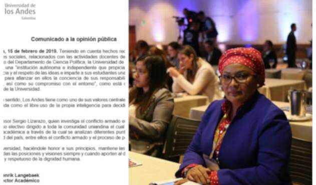 El comunicado de la Universidad de los Andes y la congresista Victoria Sandino El comunicado de la Universidad de los Andes y la congresista Victoria Sandino