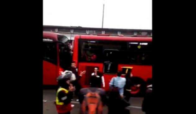 Bloqueo Transmilenio Tintal