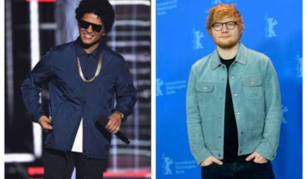 Bruno Mars y Ed Sheeran