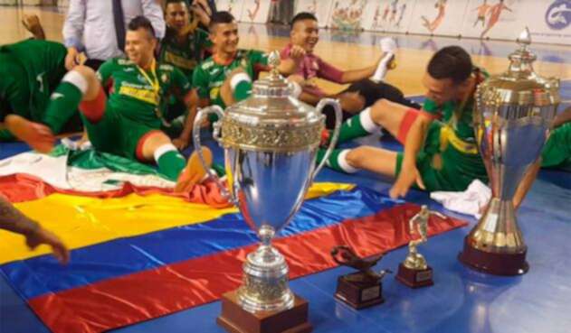 Equipo Caciques del Quindío Equipo Caciques del Quindío, campeones de fútbol de salón