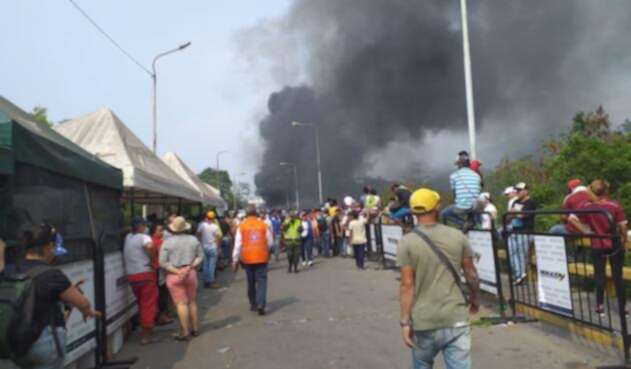Disturbios en la frontera colombo venezolana