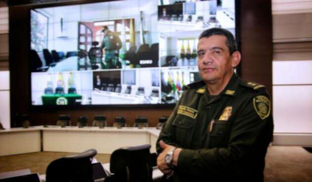 El general Eliécer Camacho, comandante de la Policía Metropolitana en Medellín