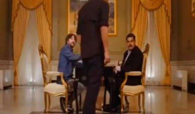 Nicolás Maduro en entrevista en el palacio de Miraflorez Nicolás Maduro en entrevista en el palacio de Miraflorez