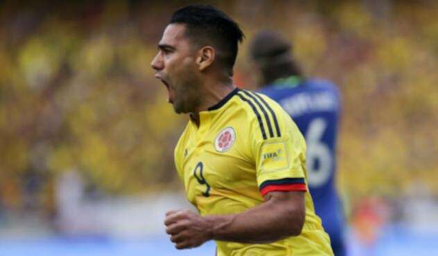 Radamel Falcao con la Selección Colombia, el 5 de septiembre de 2017 en Barranquilla Radamel Falcao con la Selección Colombia, el 5 de septiembre de 2017 en Barranquilla
