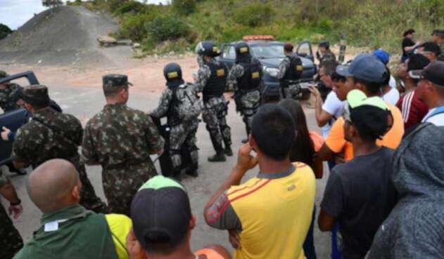 Enfrentamientos en frontera de Brasil con Venezuela