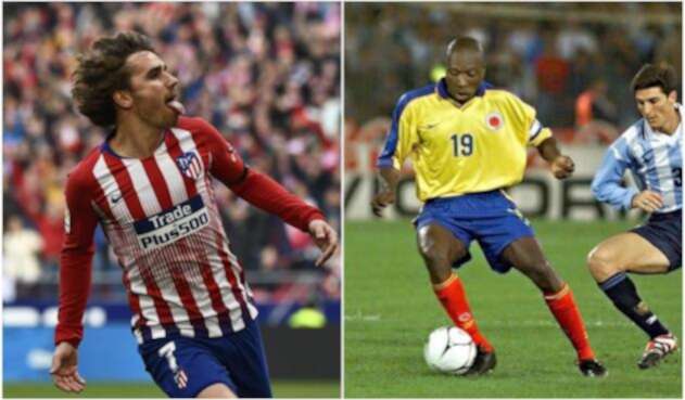 Antoine Griezmann y Freddy Rincón