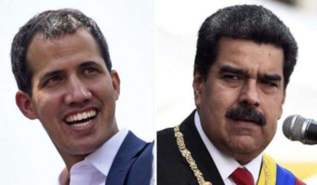 Juan Guaidó y Nicolás Maduro Juan Guaidó y Nicolás Maduro
