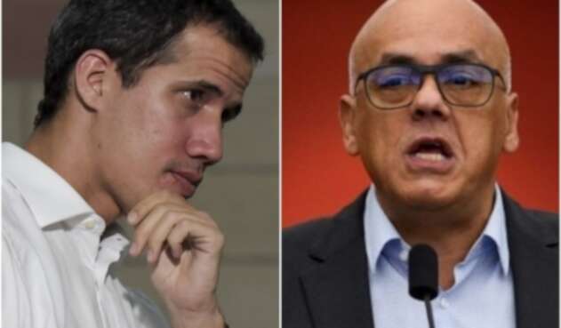Juan Guaidó y Jorge Rodríguez