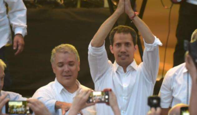 Juan Guaidó e Iván Duque Juan Guaidó e Iván Duque