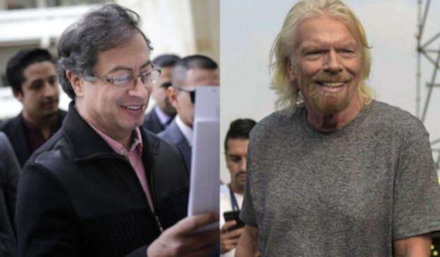 Gustavo Petro y Richard Branson