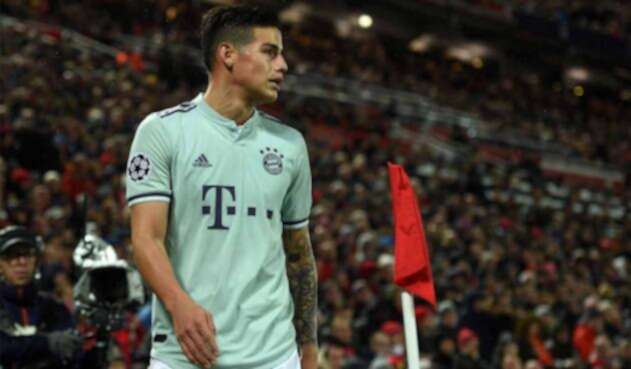 James Rodríguez, jugador del Bayern Múnich