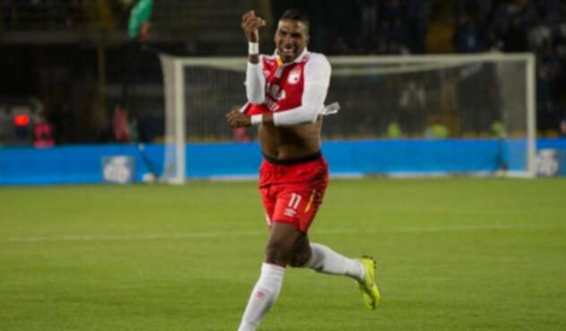 Johan Arango jugando con Independiente Santa Fe