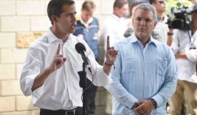 Juan Guaidó junto a Iván Duque Juan Guaidó junto a Iván Duque